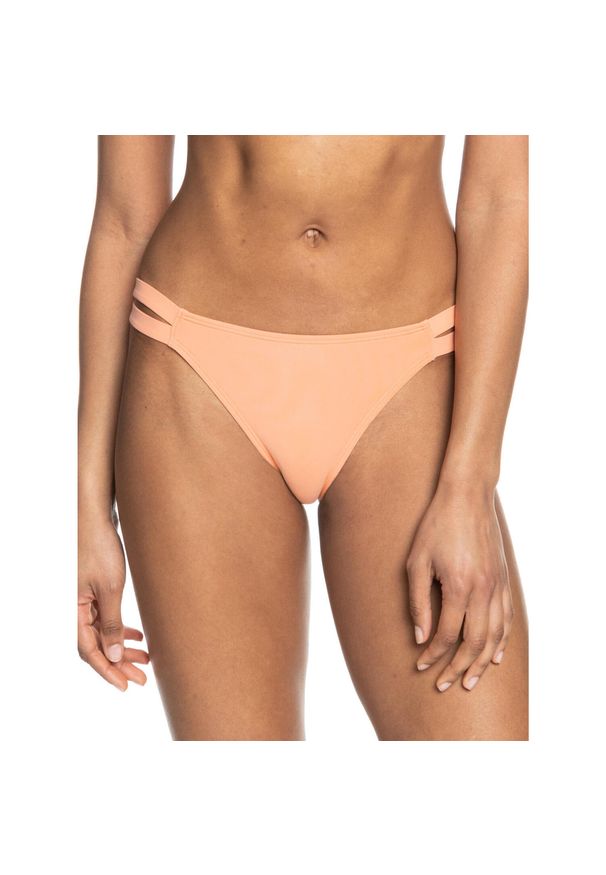 Dół stroju kąpielowego damskiego Roxy Beach Classics. Kolor: żółty, pomarańczowy, wielokolorowy. Materiał: tkanina, nylon