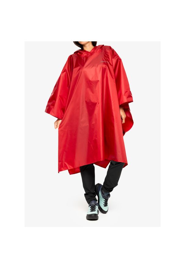 Peleryna turystyczna Trekmates Tour Poncho - chili pepper. Kolor: czerwony