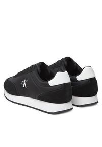 Calvin Klein Jeans Sneakersy Retro Runner Lace Up Ny-Su YM0YM01325 Czarny. Kolor: czarny. Materiał: skóra #5