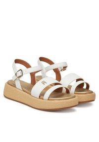 TOMMY HILFIGER - Tommy Hilfiger Espadryle T3A2-33793-0326 S Biały. Kolor: biały. Materiał: skóra #5