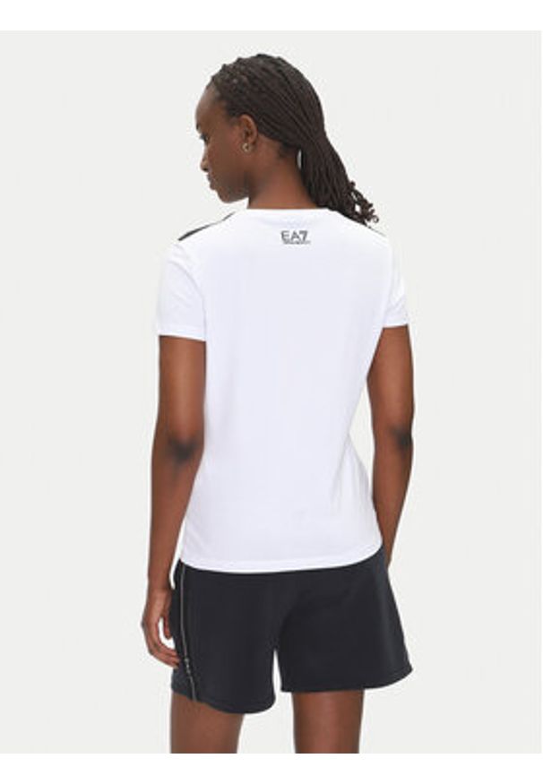 EA7 Emporio Armani T-Shirt 7W000497 AF14880 U0002 Biały Regular Fit. Kolor: biały. Materiał: bawełna