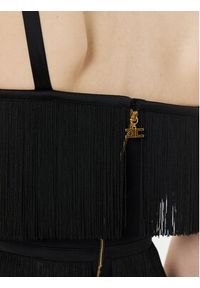 Elisabetta Franchi Sukienka koktajlowa AB-635-42E2 Czarny Regular Fit. Kolor: czarny. Materiał: syntetyk. Styl: wizytowy #3
