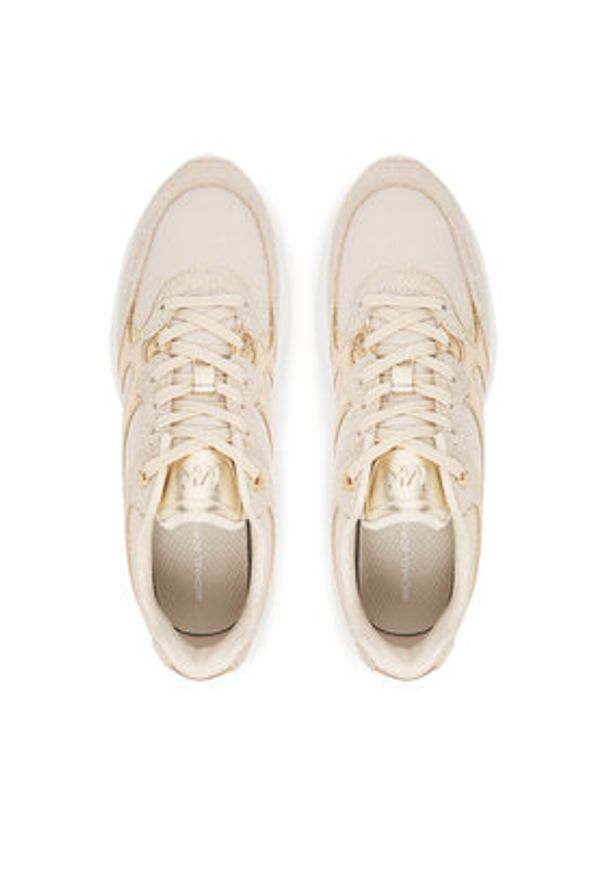 MICHAEL Michael Kors Sneakersy Riley 43T5RLFS3L Écru. Kolor: kremowy. Materiał: materiał