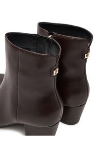 Guess Botki FLFHAL LEA10 Brązowy. Kolor: brązowy. Materiał: skóra #5