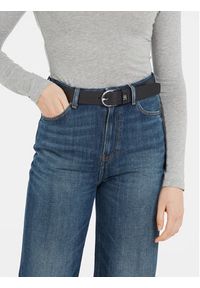 TOMMY HILFIGER - Tommy Hilfiger Pasek Damski Th Timeless 3.5 AW0AW15387 Czarny. Kolor: czarny. Materiał: skóra