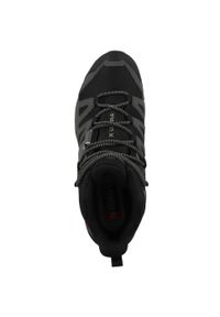 salomon - Buty trekkingowe męskie Salomon X Ultra Mid 4 Wide Gtx. Wysokość cholewki: za kostkę. Zapięcie: sznurówki. Kolor: czarny. Materiał: materiał. Szerokość cholewki: normalna. Technologia: Gore-Tex