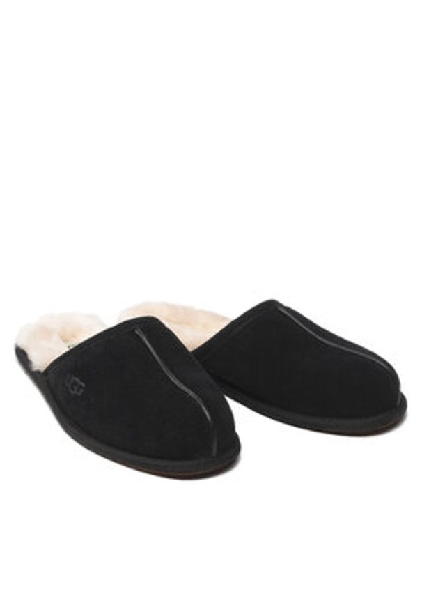 Ugg Kapcie M Scuff 1101111 Czarny. Kolor: czarny. Materiał: skóra