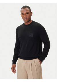 Armani Exchange Sweter XM001329 AF11982 UC001 Czarny Regular Fit. Kolor: czarny. Materiał: wełna #1