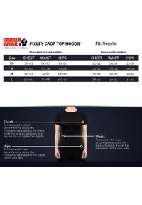 GORILLA WEAR - Pixley Crop Top Bluza z kapturem - Czarny. Typ kołnierza: kaptur. Kolor: czarny. Długość rękawa: długi rękaw. Długość: krótkie. Sport: fitness