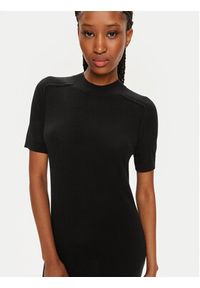 Calvin Klein Sukienka dzianinowa K20K207221 Czarny Slim Fit. Kolor: czarny. Materiał: wełna