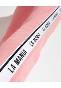 LA MANIA - Różowe dresowe spodnie - EDYCJA LIMITOWANA. Kolor: fioletowy, różowy, wielokolorowy. Materiał: dresówka