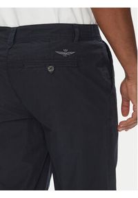 Aeronautica Militare Chinosy 251PA1654CT3505 Granatowy Regular Fit. Kolor: niebieski. Materiał: bawełna #3