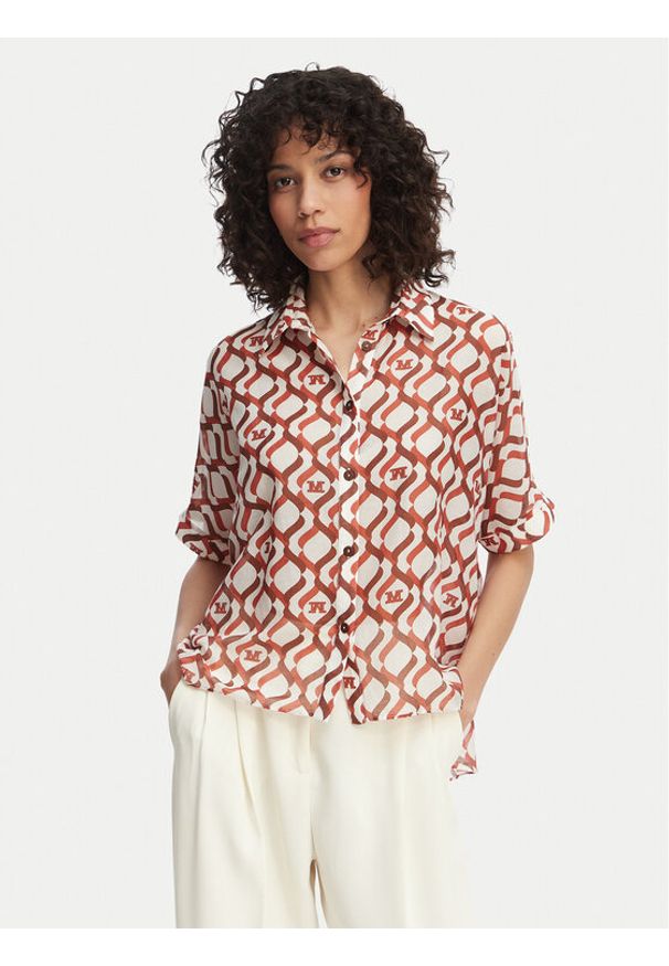 Max Mara Beachwear Koszula Ariete 2616111049 Kolorowy Regular Fit. Materiał: bawełna. Wzór: kolorowy