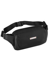 Saszetka męska na biodra czarna listonoszka nerka na ramię mała crossbody Peterson PTN MS1-02. Kolor: czarny. Rodzaj torebki: na ramię #1