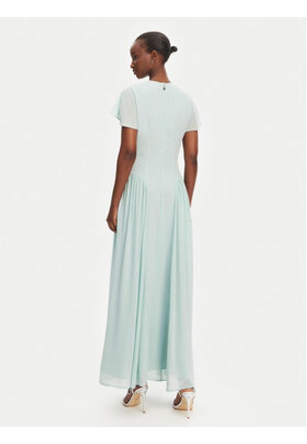 ROTATE Sukienka wieczorowa 113906305 Błękitny Regular Fit. Kolor: niebieski. Materiał: syntetyk. Styl: wizytowy