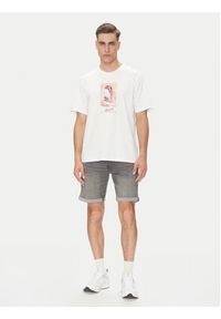 Jack & Jones - Jack&Jones T-Shirt Hydra 12277248 Biały Relaxed Fit. Kolor: biały. Materiał: bawełna