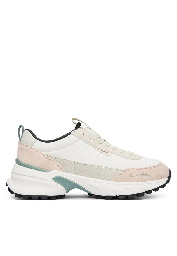 Sneakersy Calvin Klein. Kolor: biały. Materiał: nylon