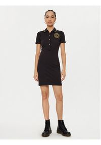 Versace Jeans Couture Sukienka codzienna 78HAOT01 Czarny Regular Fit. Okazja: na co dzień. Kolor: czarny. Materiał: bawełna. Typ sukienki: proste. Styl: casual