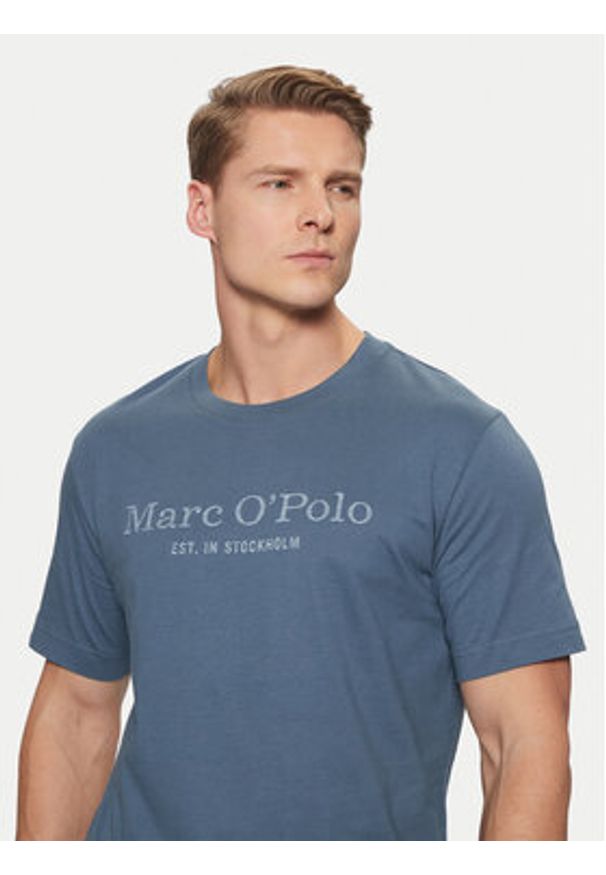Marc O'Polo T-Shirt 520 2012 51052 Niebieski Regular Fit. Typ kołnierza: polo. Kolor: niebieski. Materiał: bawełna
