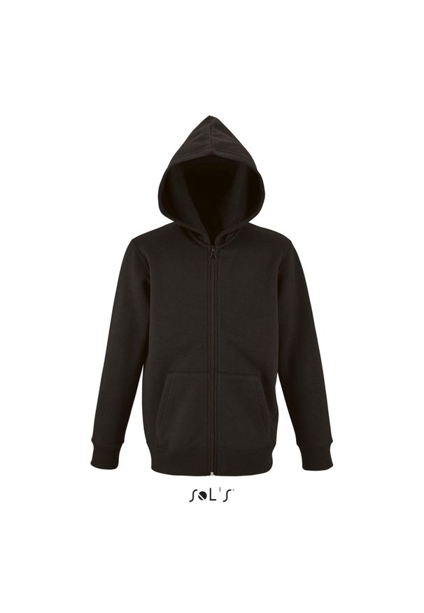 SOL'S - Bluza z kapturem dla dzieci Sol's Stone. Typ kołnierza: kaptur. Kolor: czarny