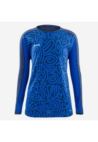KIPSTA - Koszulka piłkarska z długim rękawem dla dzieci Kipsta Viralto. Kolor: niebieski. Materiał: materiał. Długość rękawa: długi rękaw. Długość: długie. Sport: piłka nożna #2