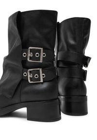 Steve Madden Botki Bonfire SM11003415 Czarny. Kolor: czarny. Materiał: skóra #5