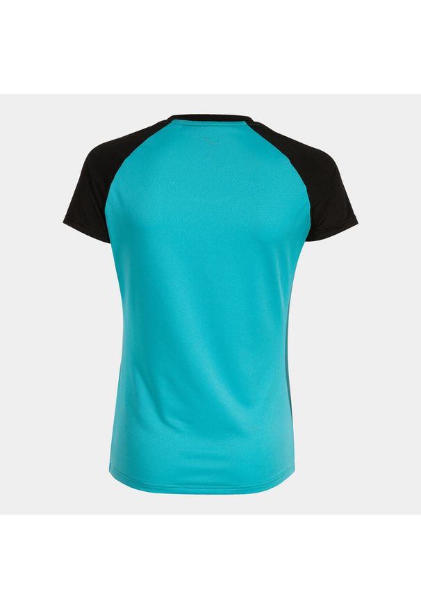 Koszulka Sportowa Joma Elite X dla Kobiet - Fluorescencyjny Turkus - XL. Kolor: niebieski, czarny, wielokolorowy. Materiał: poliester, elastan. Sport: bieganie