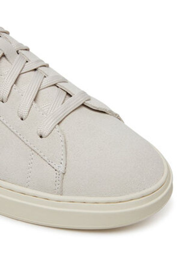 BOSS Sneakersy Kieran_Tenn_sd 50541868 Biały. Kolor: biały. Materiał: zamsz, skóra