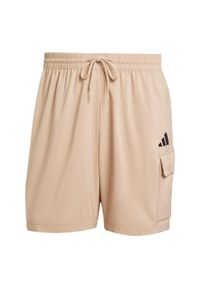 Adidas - Szorty Essentials Small Logo Cargo Chelsea. Kolor: wielokolorowy, beżowy, czarny. Materiał: materiał