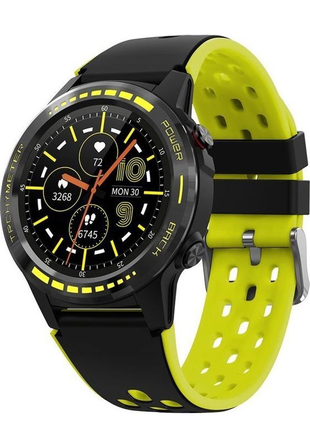 Smartwatch Pacific 12-3 Czarno-żółty. Rodzaj zegarka: smartwatch. Kolor: wielokolorowy, czarny, żółty