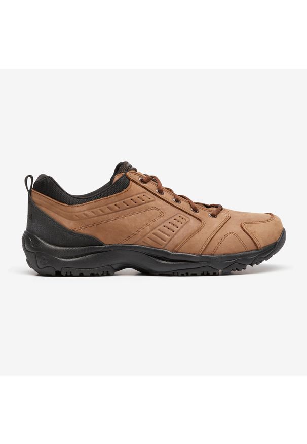 Decathlon - Buty do chodzenia męskie Newfeel Nakuru Comfort. Okazja: na co dzień. Kolor: wielokolorowy, czarny, brązowy. Materiał: kauczuk, skóra, nubuk. Szerokość cholewki: normalna. Sport: turystyka piesza