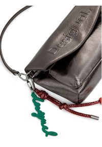 Desigual Torebka Half Logo Trokel 25WAXPAQ Brązowy. Kolor: brązowy. Materiał: skórzane #3