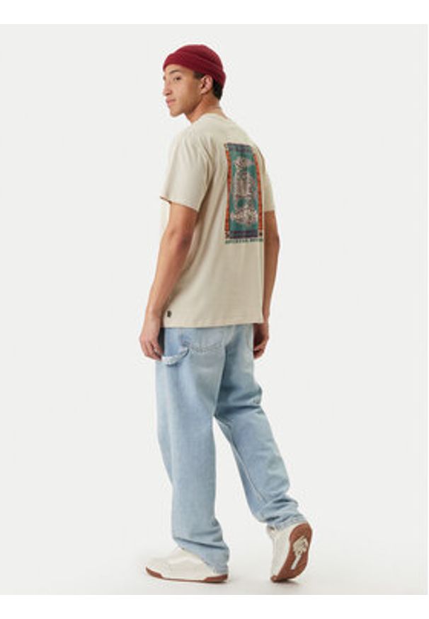 Billabong T-Shirt Fauna EBYZT00385 Beżowy Regular Fit. Kolor: beżowy. Materiał: bawełna