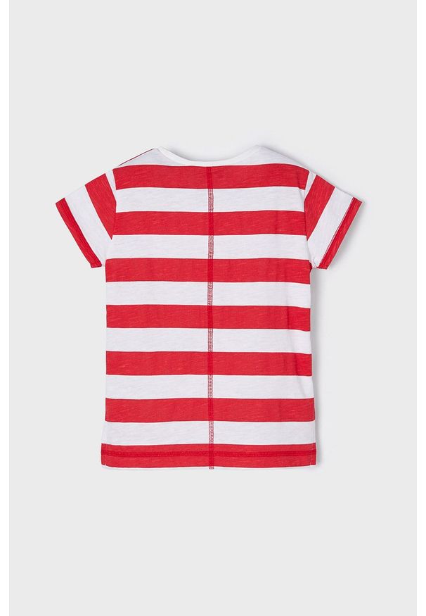 Mayoral t-shirt dziecięcy kolor czerwony. Okazja: na co dzień. Kolor: czerwony. Styl: casual