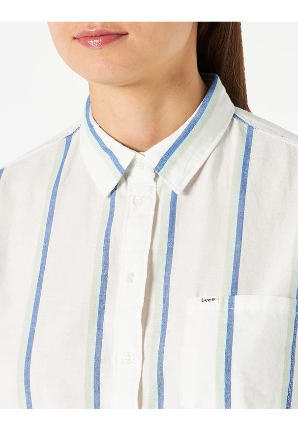 Lee - LEE ONE POCKET SHIRT DAMSKA KOSZULA SUMMER GREEN L45TDHNK 112110513