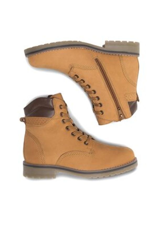 Lasocki Trapery WI12-GINA-02 Brązowy. Kolor: brązowy. Materiał: nubuk, skóra