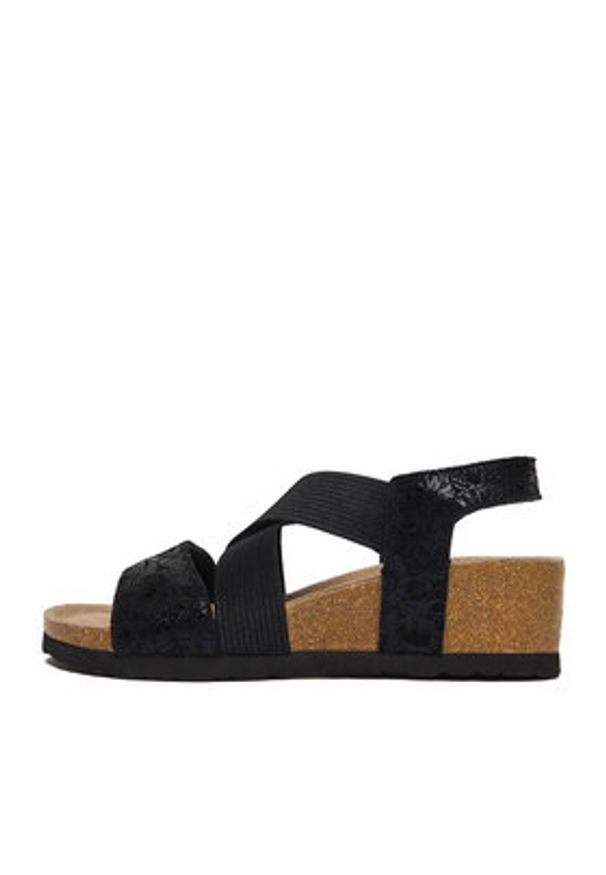 Go Soft Sandały CEO-HSCB15046-52 Czarny. Kolor: czarny. Materiał: skóra, zamsz