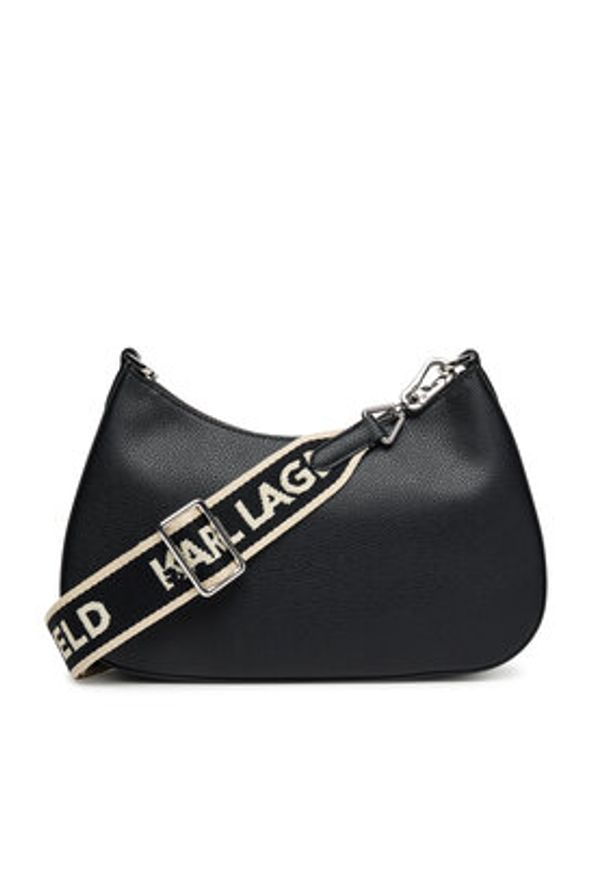 Karl Lagerfeld - KARL LAGERFELD Torebka A3W30316 Czarny. Kolor: czarny. Materiał: skórzane