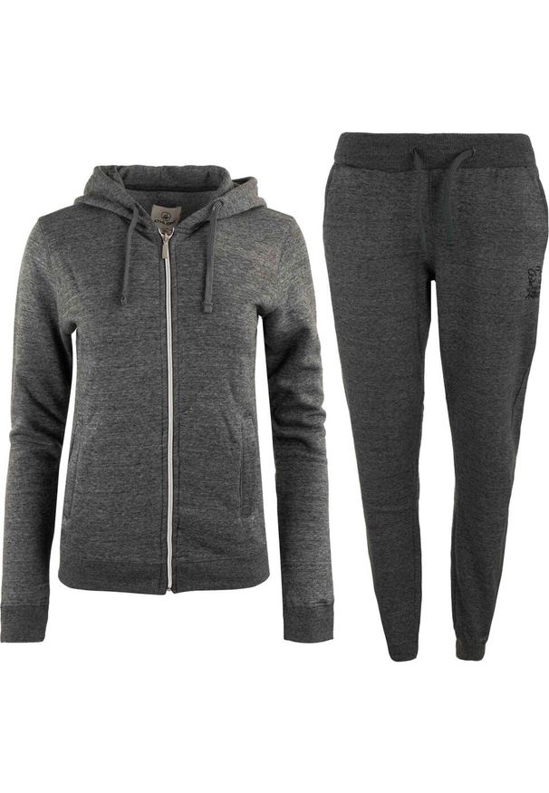ZUMBA WEAR - Zestaw Sportowy Damski Susy Gray M - Komfort i Styl. Kolor: szary. Materiał: dresówka. Sport: turystyka piesza