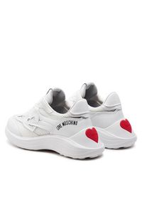 Love Moschino - LOVE MOSCHINO Sneakersy JA15366G1IIQA10A Biały. Kolor: biały