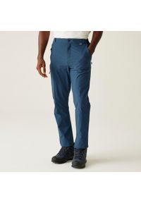Regatta - Męskie spodnie podróżne Light Packaway. Kolor: niebieski. Materiał: materiał. Sezon: lato. Sport: turystyka piesza #1