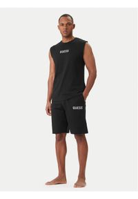 Guess Piżama U6GX02 KCAM1 Czarny Regular Fit. Kolor: czarny. Materiał: bawełna #1