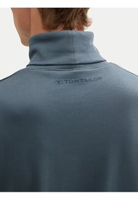 Tom Tailor Golf 1043993 Niebieski Regular Fit. Typ kołnierza: golf. Kolor: niebieski. Materiał: bawełna