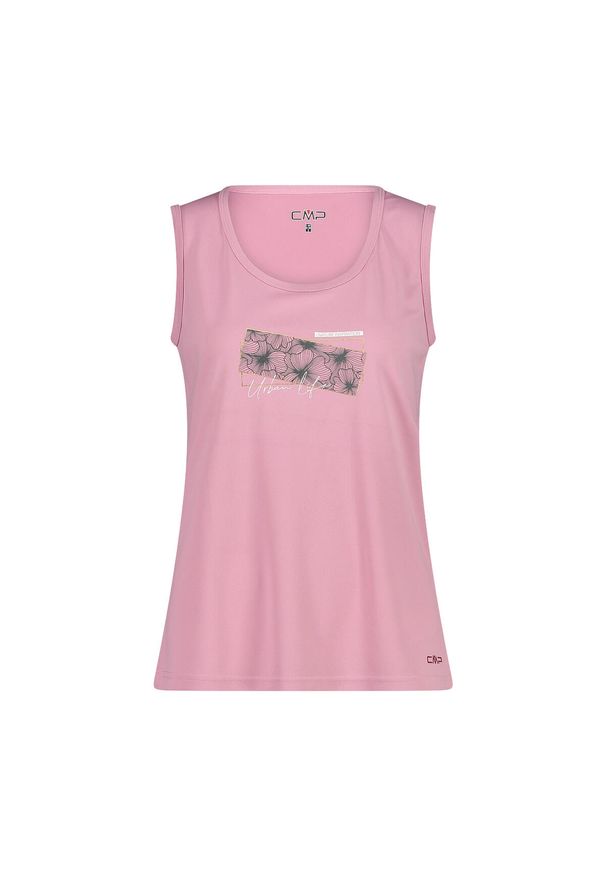 Damski tank top CMP. Kolor: różowy, wielokolorowy, pomarańczowy