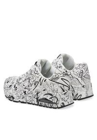 skechers - Skechers Sneakersy 177972/WBK Biały. Kolor: biały. Materiał: skóra #4