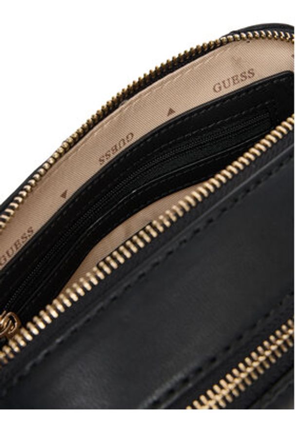 Guess Torebka Giully II HWQG96 73140 Czarny. Kolor: czarny. Materiał: skórzane