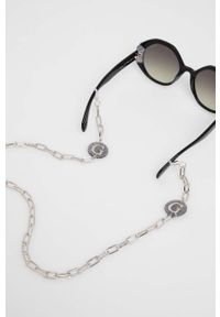 Guess okulary przeciwsłoneczne damskie kolor czarny. Kształt: okrągłe. Kolor: czarny #5