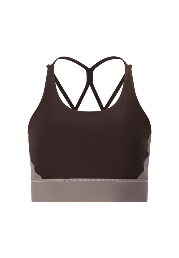 Biustonosz dla kobiet Athlecia Aspasia. Kolor: brązowy. Sport: fitness