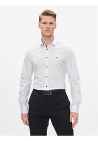 TOMMY HILFIGER - Tommy Hilfiger Koszula MW0MW33836 Niebieski Slim Fit. Kolor: niebieski. Materiał: bawełna #1