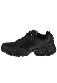 skechers - Buty do chodzenia męskie Skechers Vigor 30. Zapięcie: sznurówki. Kolor: czarny. Materiał: tkanina, materiał, skóra, syntetyk. Szerokość cholewki: normalna. Sport: turystyka piesza